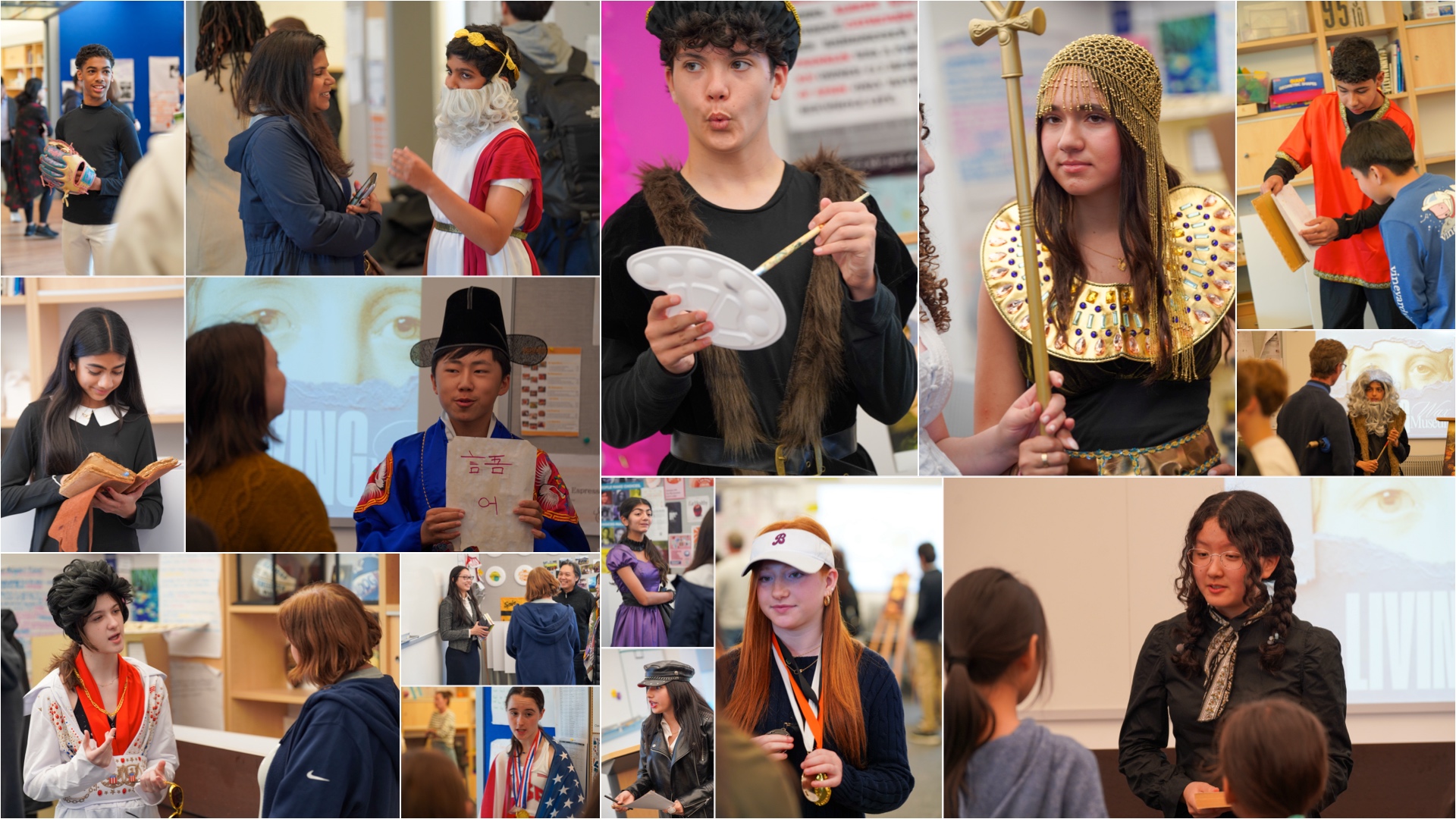 8th Grade “Living Wax Museum” Brings History to Life