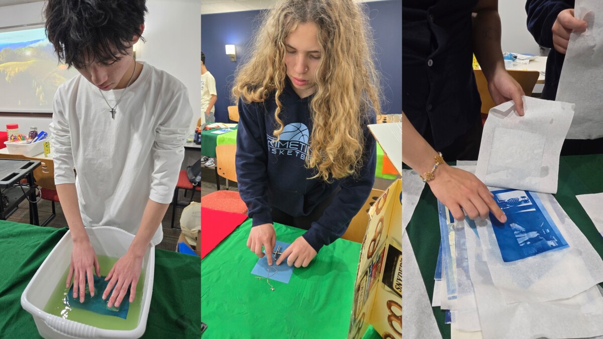 LEAD Students Make Connections With Cyanotypes